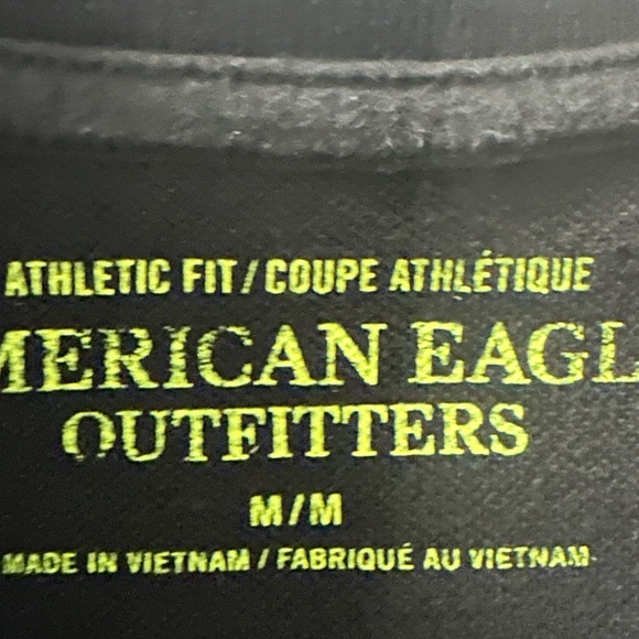 American Eagle Black and Neon Polo - Picture 3 of 3